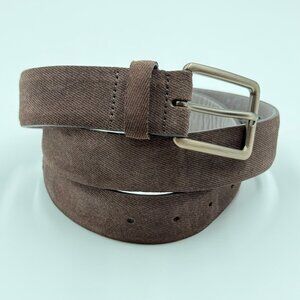 Remo Tulliani Italian Leather Belt Mens Size 34 Brown Dress Casual Made in USA